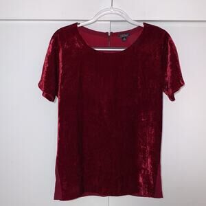 Lucky Brand red velvet top